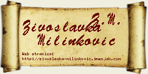 Živoslavka Milinković vizit kartica